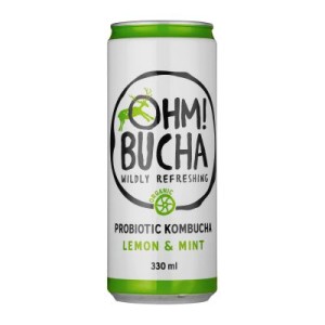 Drink Kombučia lemon and mint flavor, 330 ml